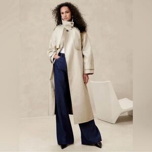 Banana Republic Cream Trench Coat